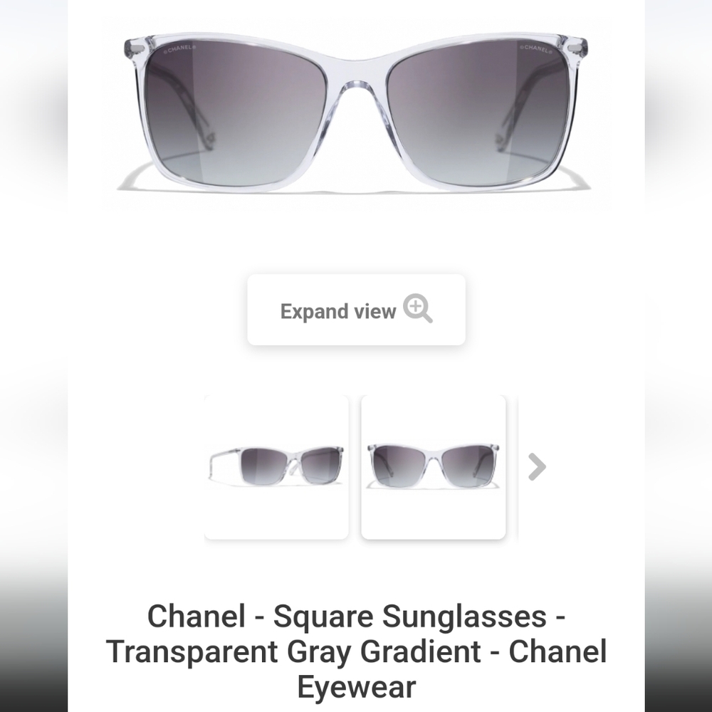 AUTHENTIC CHANEL Square Sunglasses